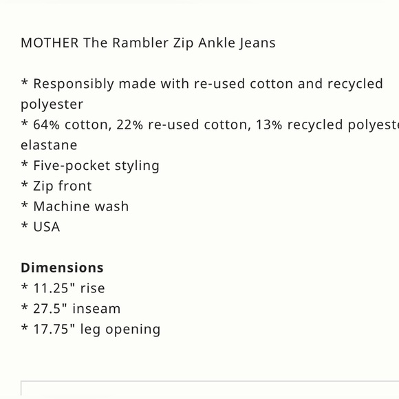 MOTHER Rambler 34 - Picture 4 of 16